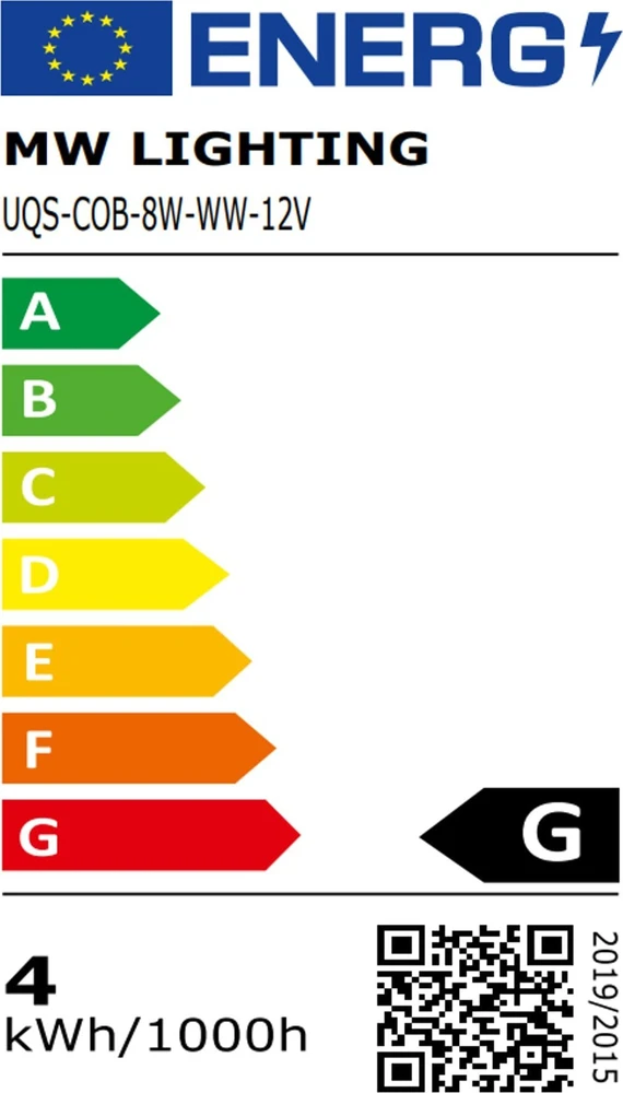 Mw Lighting Mw Apšvietimas TAŚMA LED LED-COB-12V/8W-WW/5M – 3000 K MW apšvietimas