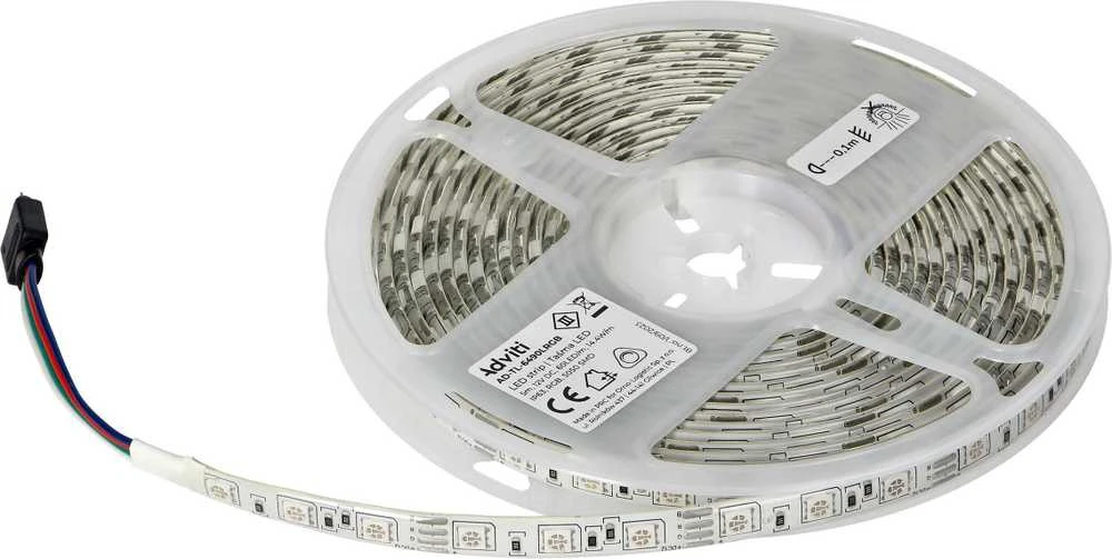 Orno Taśma LED juosta 12V, 5050, 60L/m, 210lm/m, 14.4W/m, IP63, RGB, 5m