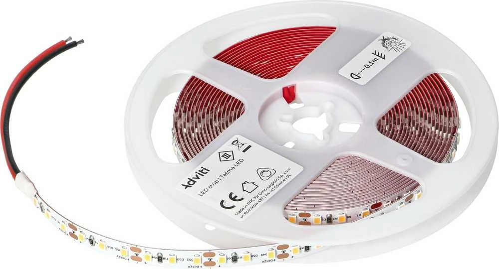 Orno Taśma LED 12V, Samsung lustų rinkinys 2835, 120L/m, 1260lm/m, 12W/m, IP20, 6000K, 5m