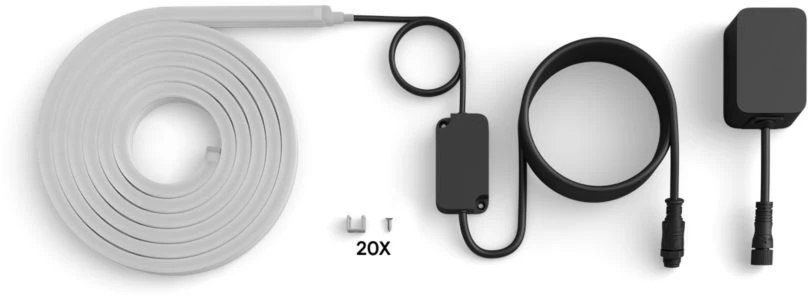 „Philips Hue“ neoninė šviesos juostelė, skirta naudoti lauke, 5 m | 30 W | „Bluetooth“, „Zigbee“