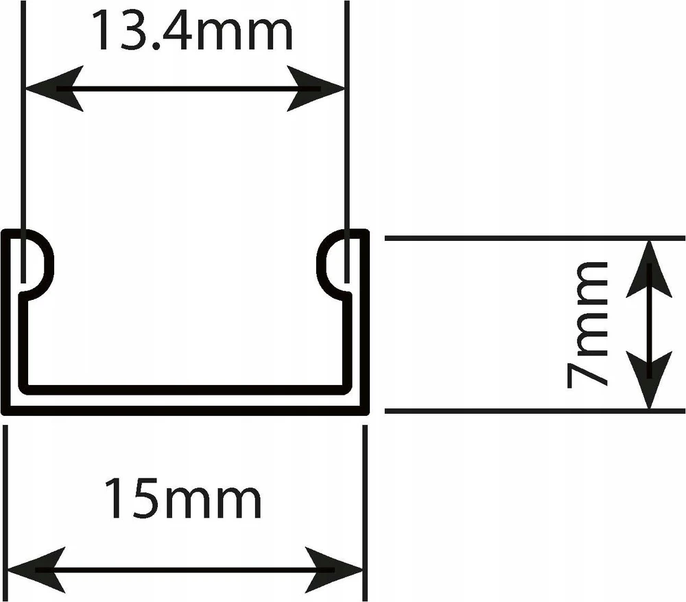 LED juosta Prescot Profilis MICRO-MLC-1M-A / BASIC B-AN1ML LED 1m pieniška anoduota COM
