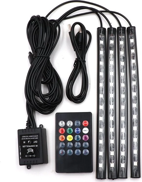 Oświetlenie 12 LED automobilių apšvietimo juostelė -m005