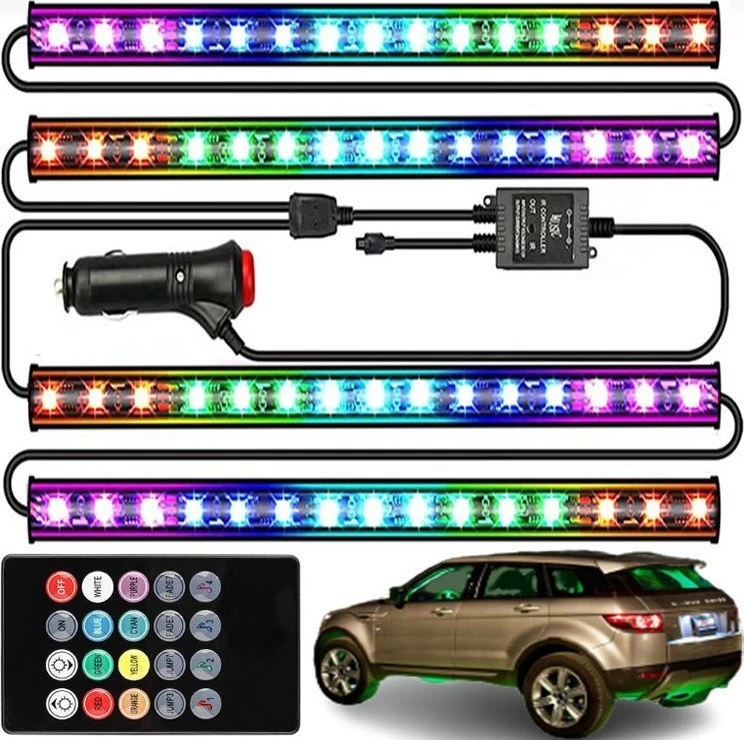 Oświetlenie 12 LED automobilių apšvietimo juostelė -m005