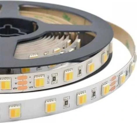 V-tac 14W/m LED juosta, 120LED/m, 24V, 3000-6000K, IP20, 5 metrų ritė