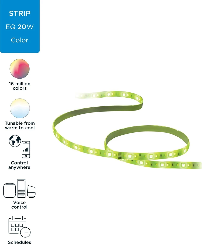 LED juosta WiZ -Wi-Fi LEDStrip 2M 1600lm StarterKit