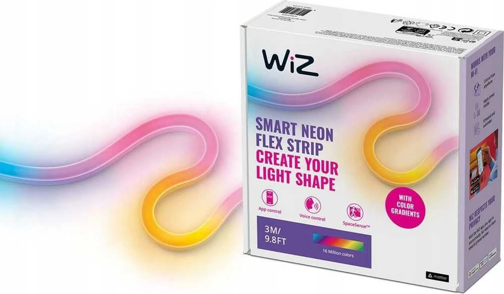LED lemputė WiZ|Smart WiFi Neon Flex Lightstrip 3m Type-C|24 W|RGB