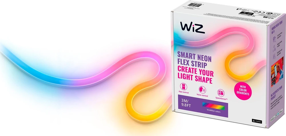 LED lemputė WiZ|Smart WiFi Neon Flex Lightstrip 3m Type-C|24 W|RGB