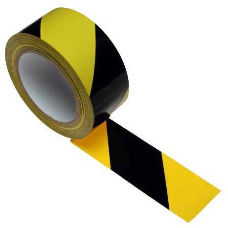 Smart Įspėjamoji juosta 48mm x 25m geltona ir juoda