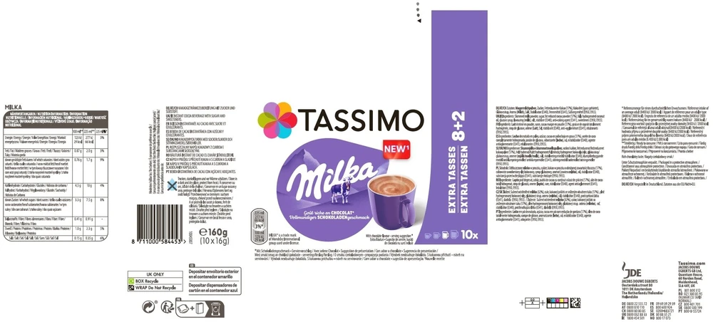 Tassimo Kapsułki Milka 10 vnt.