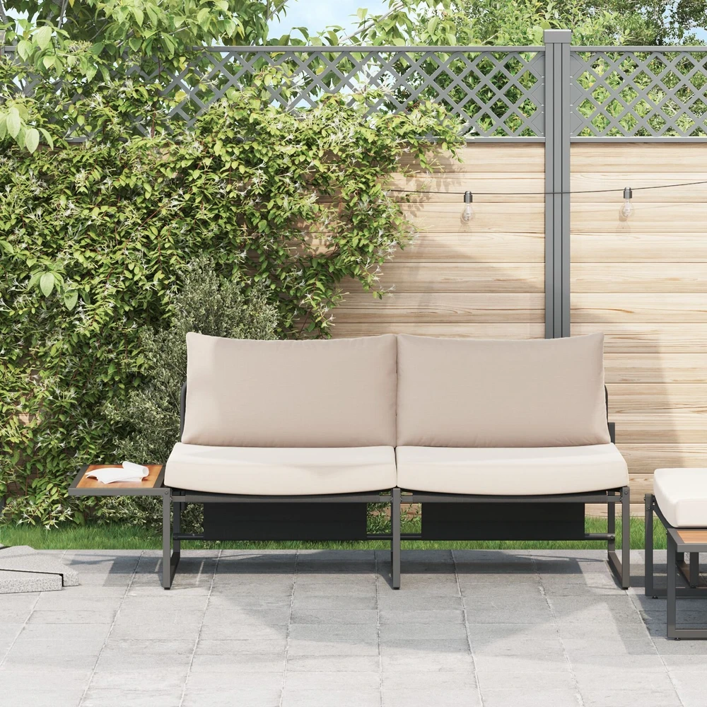 Sodo sofa 2-Vietų skaičius Tortora Plienas
