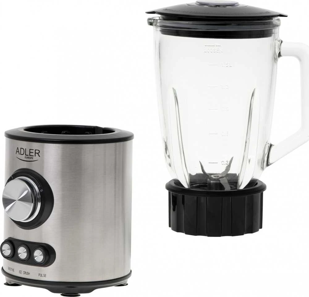 Adler | Maišytuvas | AD 4078 | Tabletop | 1700 W | Jar material Glass | Jar capacity 1.5 L | Ice crushing | Nerūdijantis plienas