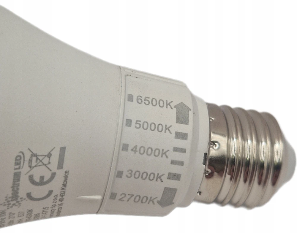 LEMP LED E-27 230V 10W 5CCT SPECTRUM