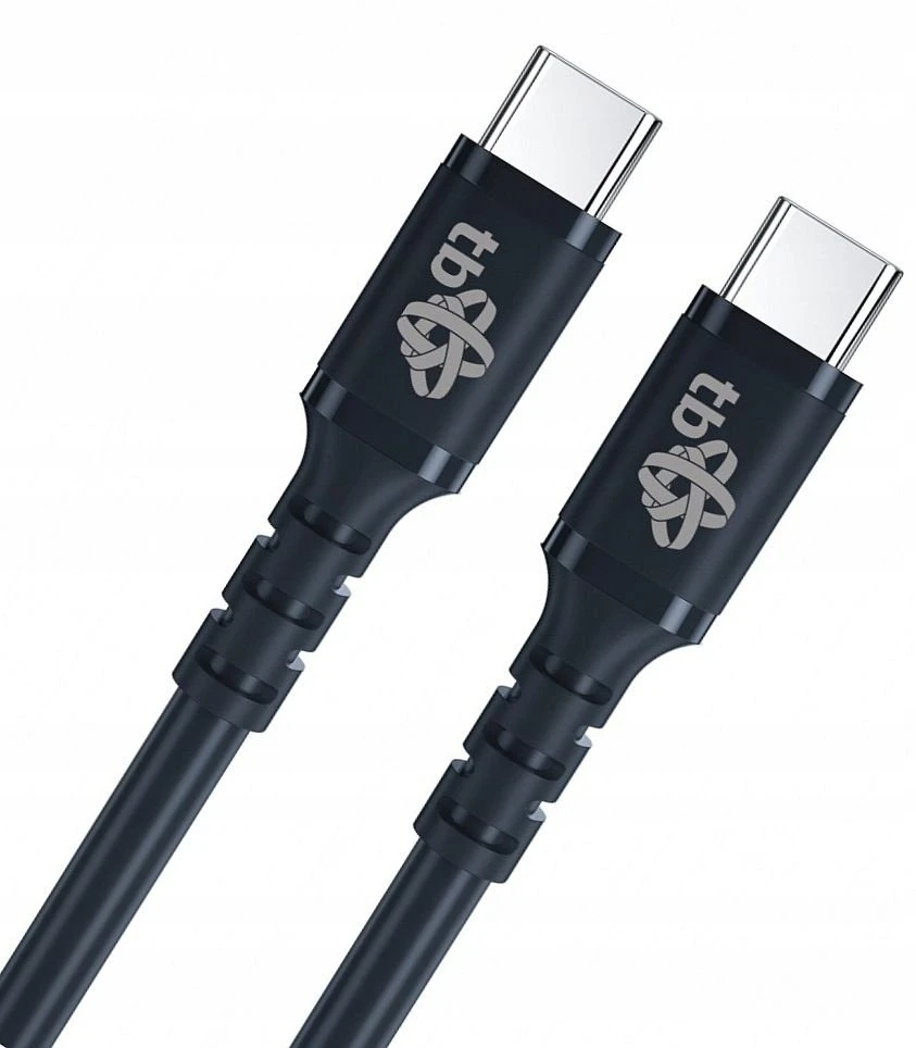 TB Print Kabelis USB C - USB C 50cm silikon juoda 2.0