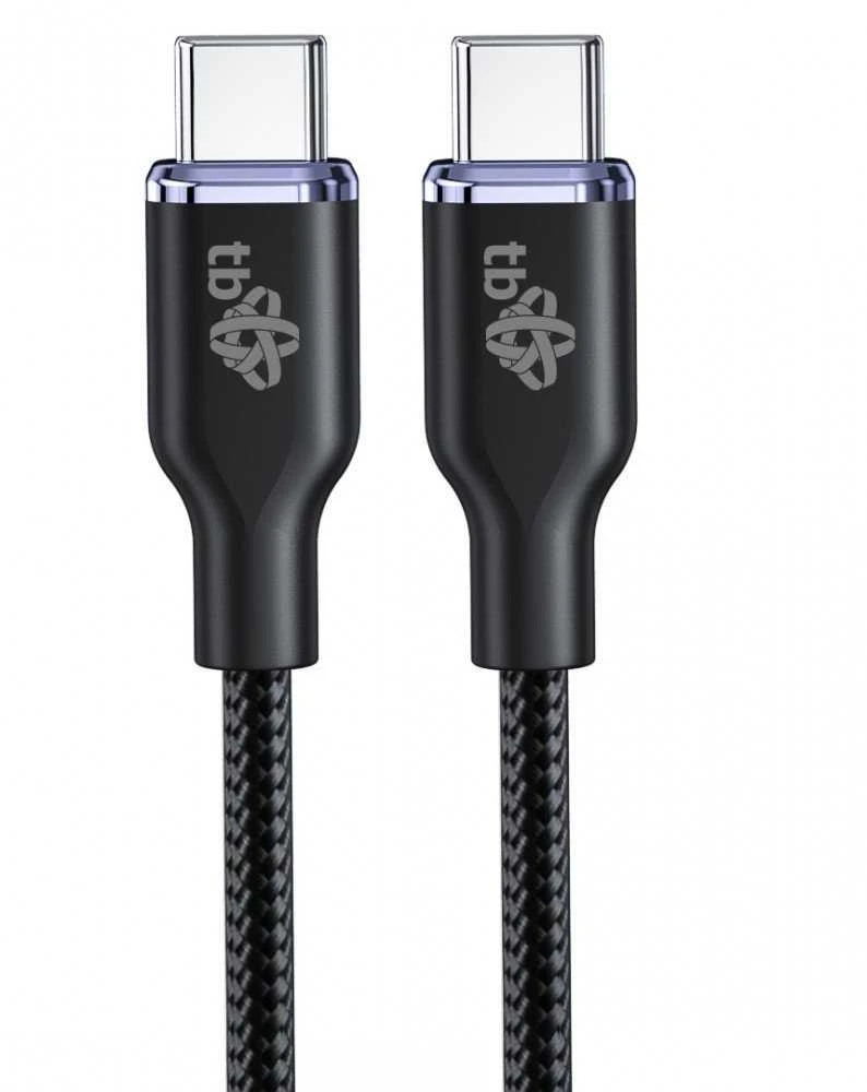 TB Touch TB Kabelis USB C - USB C 60W Glamour 1.5m juoda