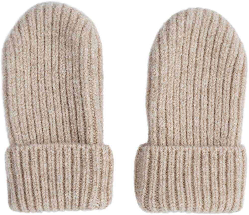 TB Print Lodger Mittens Folklore Merino wełniane rękawiczki dziecięce rusvai gelsvas 0-12m MTM 630_0-12