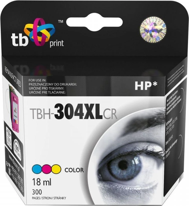 Kasetė rašaliniams spausdintuvams TB Print TBH-304XLCR