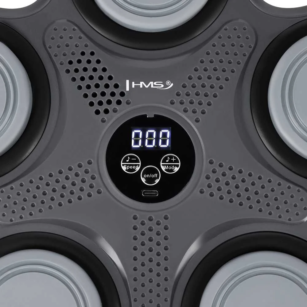 HMS TB11 ELEKTRONICZNA TARCZA BOKSERSKA BLUETOOTH Z MUZYKĄ I RĘKAWICAMI HMS