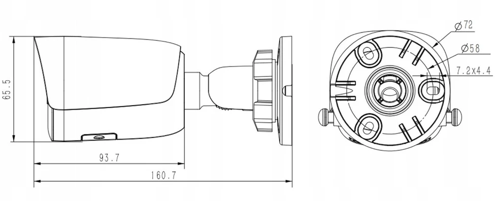 „Carruzzo“ IP kamera TIANDY TC-C35WQ SPECIFIKACIJOS: I5W/E/Y/2.8MM/V4.2