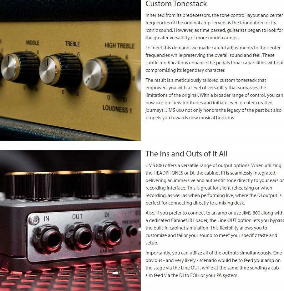 TC Electronic JIMS 800 PREAMP gitarinis pirminis stiprintuvas