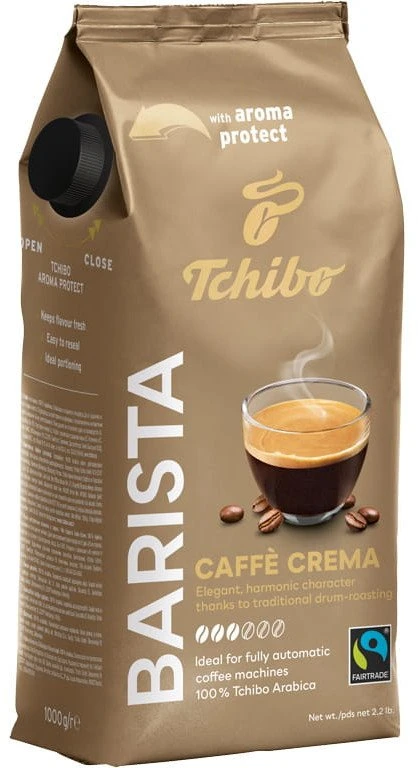 Tchibo Barista Caffe Crema kavos pupelės 1kg