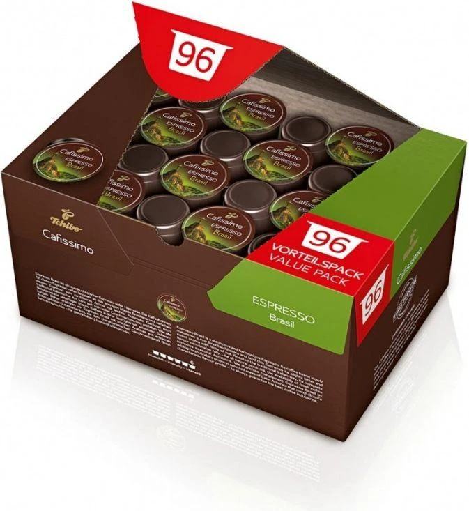 Kavos kapsulės Tchibo Cafissimo / Caffitaly sistemoms Tchibo Cafissimo Espresso Brasil, 96 vnt.
