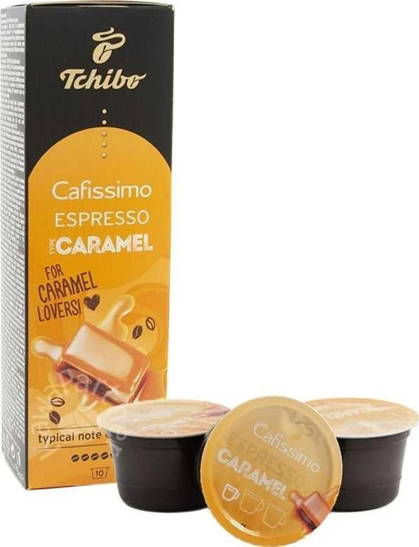 Kavos kapsulės „Tchibo Cafissimo“ / „Caffitaly“ sistemoms „Tchibo Cafissimo Espresso Caramel“, 10 vnt.
