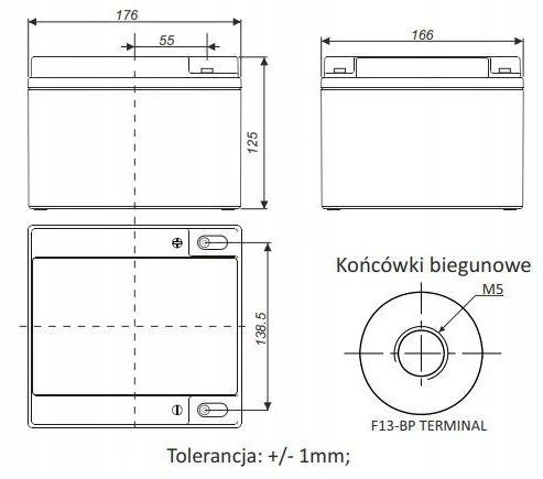 Technocell TCL 28-12 TECHNOCELL Akumuliatorius AGM 12V 28Ah