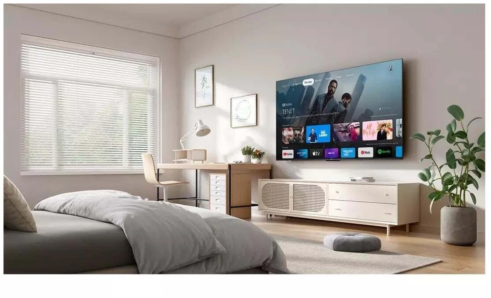 Televizorius TCL 65P69K TV 165.1 cm (65") 4K Ultra HD Smart TV Wi-Fi Juodas