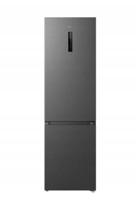 TCL Šaldytuvas | RC382BXC0EU | Energy efficiency class C | Free standing | Combi | Height 203 cm | No Frost system | Šaldytuvas net capacity 265 L | Šaldiklis net capacity 117 L | Ekranas | 35 dB | Inox