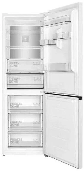 TCL Šaldytuvas | RP340BWD1 | Energy efficiency class D | Free standing | Combi | Height 185 cm | No Frost system | Šaldytuvas net capacity 223 L | Šaldiklis net capacity 117 L | Ekranas | 35 dB | Baltas