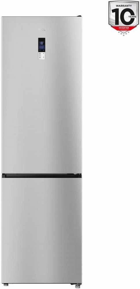 TCL Šaldytuvas | RP456BLE0 | Energy efficiency class E | Free standing | Combi | Height 201 cm | No Frost system | Šaldytuvas net capacity 314 L | Šaldiklis net capacity 142 L | Ekranas | 39 dB | Sidabrinis