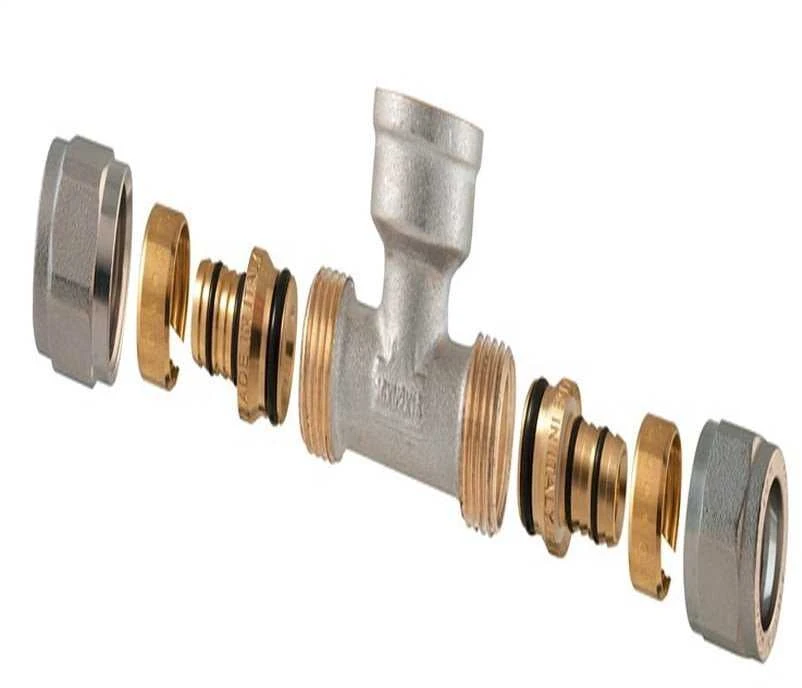 Tdm_Brass Išardom. užveržiamas trišakis, 18 mm x 1/2", vidin. sriegis