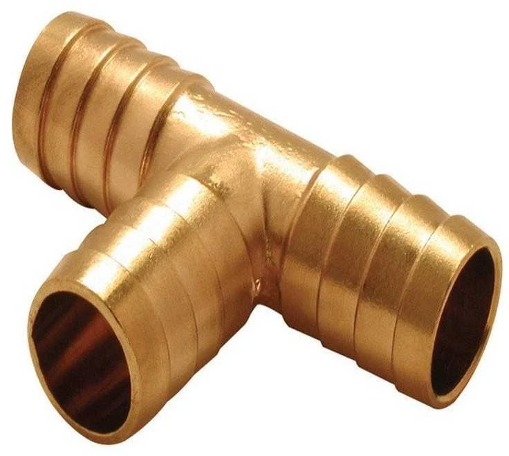 Color_Tap Trišakis žarnoms sujungti TDM Brass, ¾", išorinis sriegis