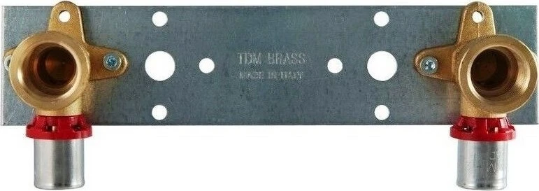 Tdm Brass Tdm_Brass Montažinė plokštė su presuojamom alkūnėm, D20-1/2″