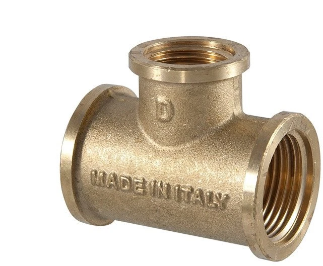Tdm Brass Trišakis 206, 1" x ¾" x 1", vidiniai sriegiai