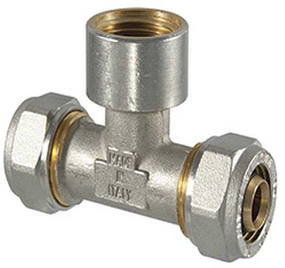 Tdm Brass Užveržiamas trišakis 1055, 1" x 32 mm, vidinis sriegis