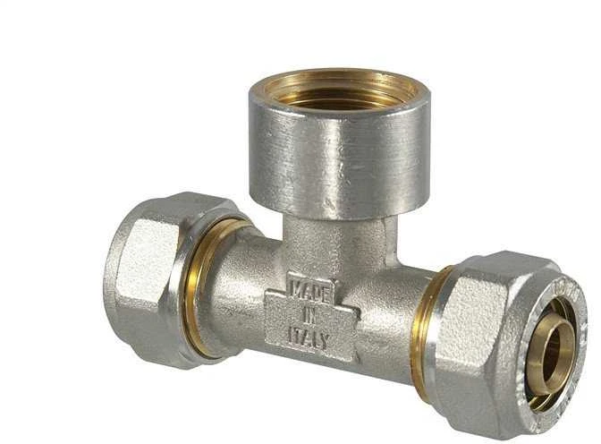 Tdm Brass Užveržiamas trišakis 1055, 1/2" x 18 mm, vidinis sriegis