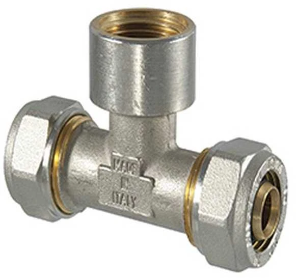 Tdm Brass Užveržiamas trišakis 1055, 1/2" x 20 mm, vidinis sriegis