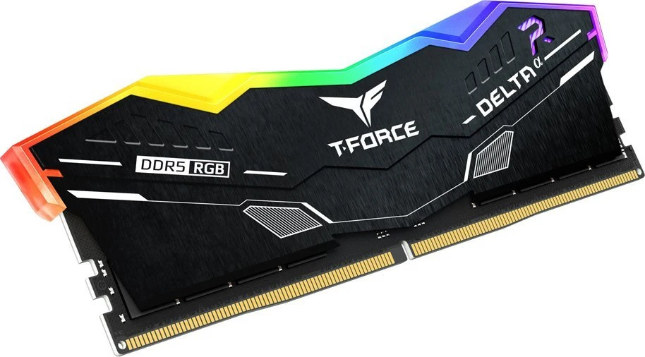 RAM atmintis TeamGroup T-Force Delta DIMM 32GB dvigubo rinkinio DDR5-6000 CL30 &8211; RGB Juodas