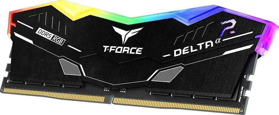 RAM atmintis TeamGroup T-Force Delta DIMM 32GB dvigubo rinkinio DDR5-6000 CL30 &8211; RGB Juodas