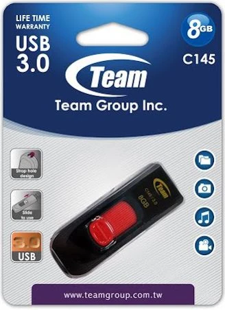 „Team Group“ USB atmintinė „TeamGroup C145“, 8 GB (TC14538GR01)
