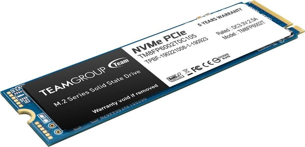 „Team Group MP33“ 2 TB, SSD – PCIe 3.0 x4, NVMe 1.3, M.2 2280