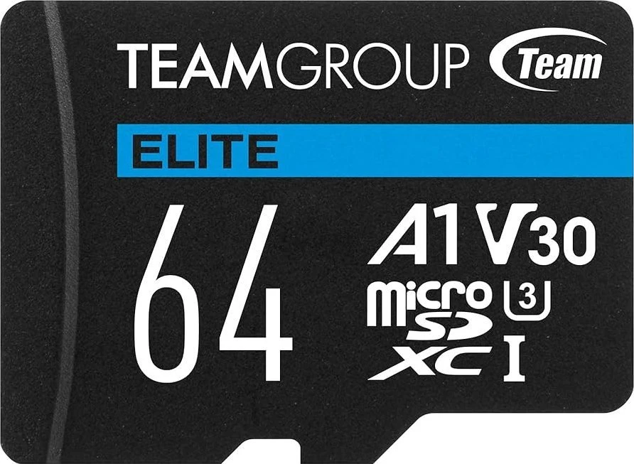 Team Group TEAMGROUP Atminties kortelė Micro SDXC 64GB Elite A1 V30 + Adapteriai
