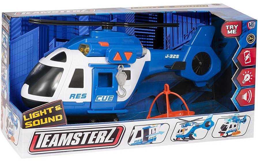 Teamsterz Teamsterz Mighty Machines didelis gelbėjimo sraigtasparnis su šviesomis ir garsais