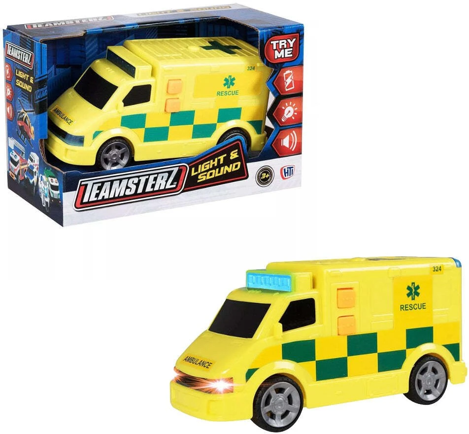 Teamsterz Teamsterz Small Ambulance with L&S yellow toy
