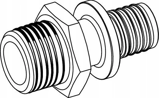 Tece adapterio nipelis GZ 32mm x 1 1/4'' žalvaris (705510)