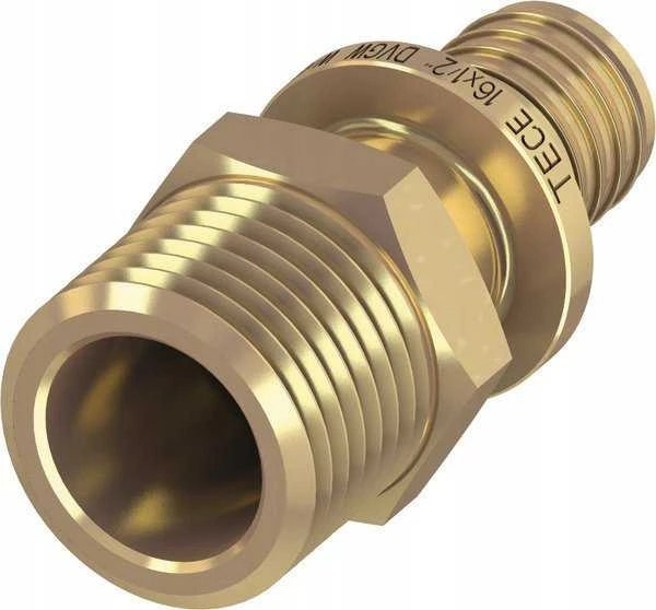 „Tece“ adapterio nipelis, išorinis sriegis, 20x3/4'', žalvaris - 705504