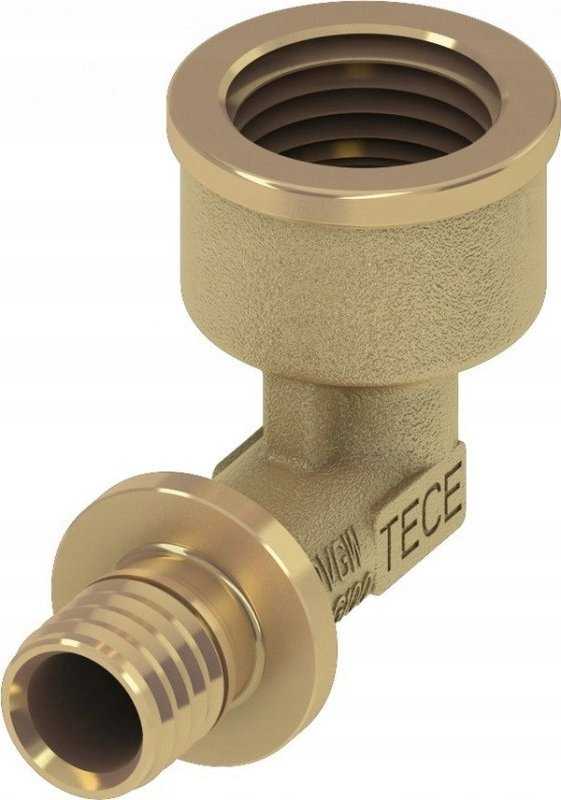 Tece 90° perėjimo alkūnė 20 mm x 1/2'' žalvaris (708020)