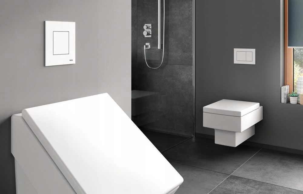 Tece TECEnow nuleidimo plokštė - WC nuleidimo plokštė, balta, antibakterinė