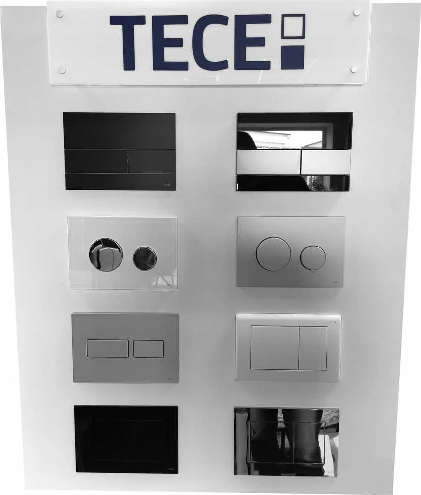 TECEloop plastikinė vandens nuleidimo plokštelė dviejų vandens nuplovimo kiekių technologijai balta